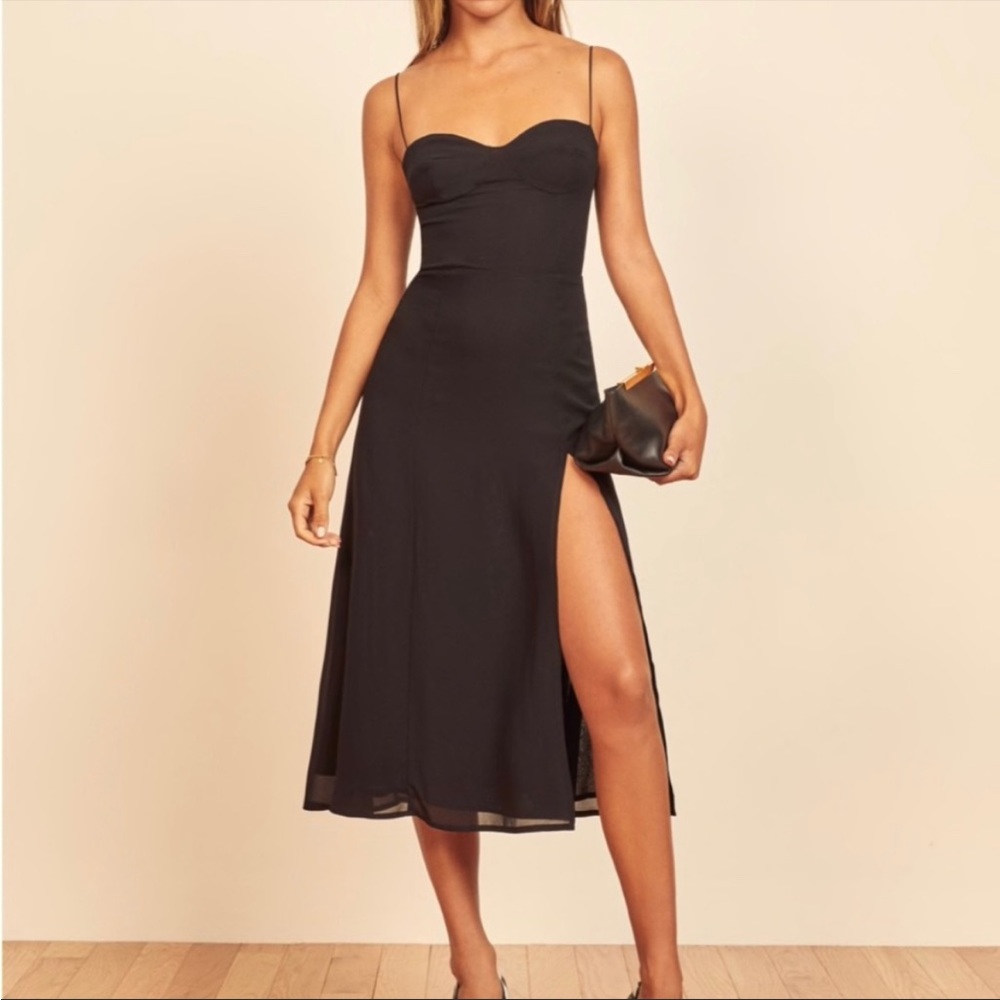 Reformation Juliette Dress- Black